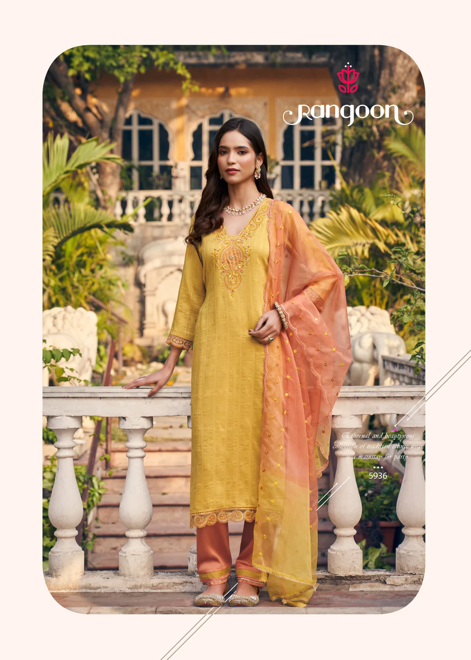 Palvi By Rangoon Viscose Kurti With Bottom Dupatta Wholesale In India